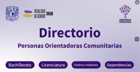 Página Personas Orientadoras Comunitarias