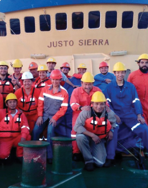 fotografía desde barco en altamar