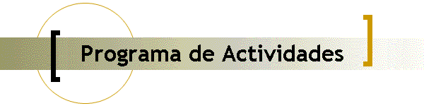 Programa de Actividades
