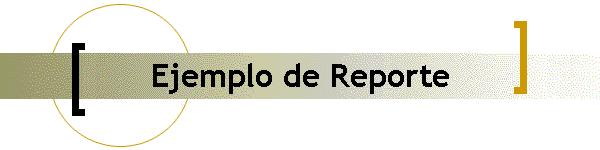 Ejemplo de Reporte